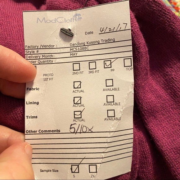 ModCloth Chicly Checkered Intarsia Cardigan Small - Picture 6 of 9